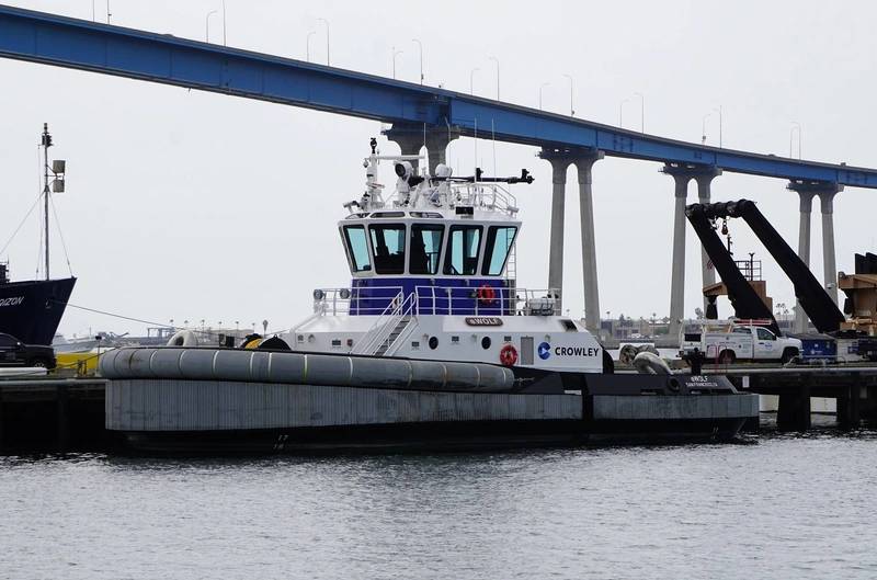 Crowley Christens The US' First Electric Tug Ewolf